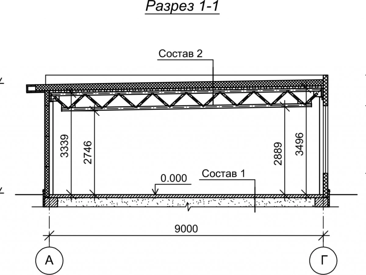 Планировка Проект павильона из сэндвич-панелей -  фото 2