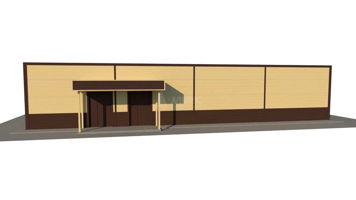 3D визуализация Магазин из сэндвич-панелей - фото 8