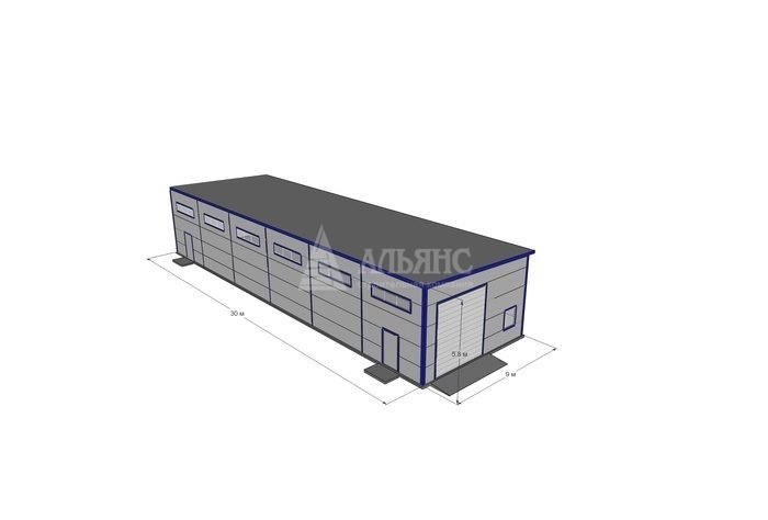 3D визуализация СТО из сэндвич-панелей - фото 11